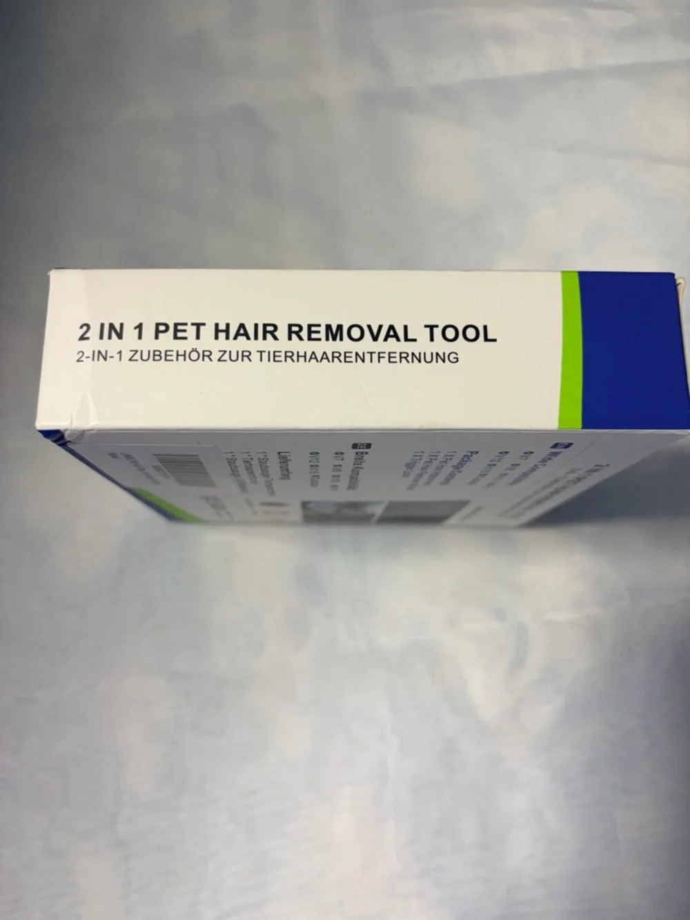 LANMU 2-in-1 Pet Hair Removal Tool - Blue & White
